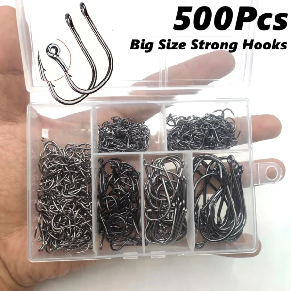 cn-11134207-7ras8-m1tp9g4iduzxec.webp 500Pcs No 322 Fishing Hooks Set Carbon Steel Single Circle Fishing Hook Fly Fishing Jip Barbed Carp Hooks Sea Tackle Accessories