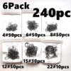 500 Pieces Set Strong Carbon Steel No 312 Fishing Hooks  Single Circle Fishing Hook Fly Fishing Jip Barbed Carp Hooks Sea Tackle Accessories