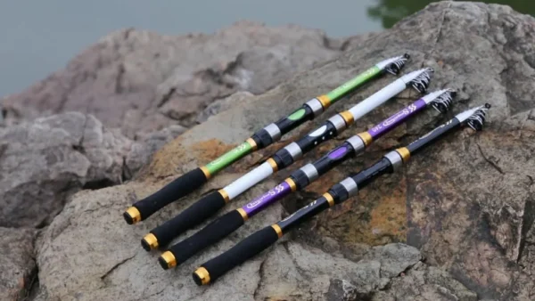 Spinning Fishing Rod Carbon Fiber Super Light Portable Telescopic Pole 2 1M3 6M  REEL NOT INCLUDE