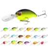 10cm 136g Lifelike Swimbait Bass Crankbait Fishing Lures Diving Wobblers Floating Laser Sea Artificial Bait with 3D Eyes for Freshwater Saltwater Fishing