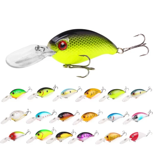 10cm 136g Lifelike Swimbait Bass Crankbait Fishing Lures Diving Wobblers Floating Laser Sea Artificial Bait with 3D Eyes for Freshwater Saltwater Fishing