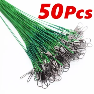 sg-11134201-7qvel-letwd6ydoh5864.webp 50 Pcs Steel Fishing Line Steel Wire Leader With Swivel Fishing Accessory Lead Core Leash Fishing Leader Wire Tackle Pesca
