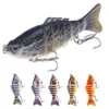 16g10cm Multi Jointed Lifelike Swimbait Fishing Lures 7 Segments Slow Sinking Bionic Lures With 3D realistic eyes