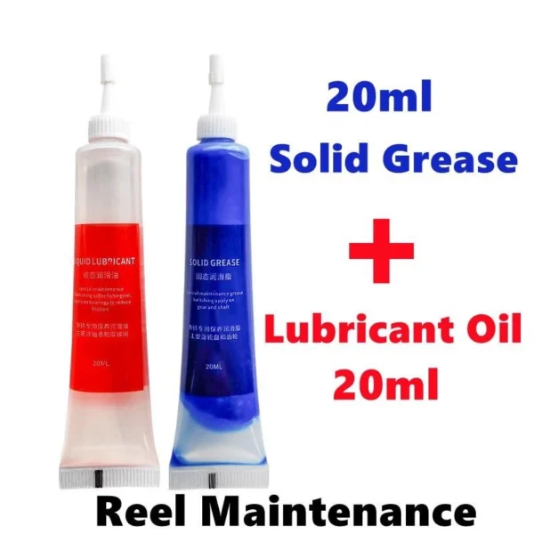Fishing Reel Maintenance Kit 20ml Solid Grease  20ml Liquid Lubricant Oil Pancing Fishing Reel Protect
