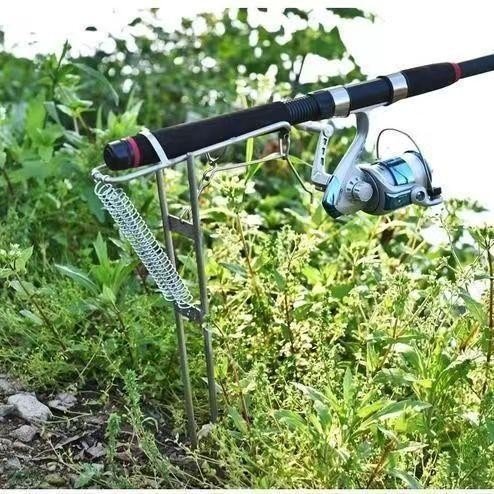 Aluminum Alloy Automatic Fishing Rod Stand Ideal For Fishing Enthusiasts And Outdoorsmen