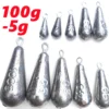 100g5g Fishing Weights Sinkers 1pc Lead Pendants Weights Lead for Accurate Casting and Versatile Angling Essential Fishing Accessories